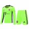 2020/21 Bayern Munich Goalkeeper Yellow Long Sleeve Mens Soccer Jersey Replica + Shorts Set
