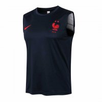 2021/22 France Navy Soccer Singlet Jersey Mens