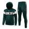 2021/22 PSG x Jordan Hoodie Green Soccer Training Suit(Jacket + Pants) Mens