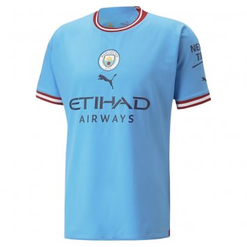 Manchester City Soccer Jersey Replica Home Mens 2022/23 (Player Version)