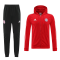 Bayern Munich Soccer Jacket + Pants Replica Red 2022/23 Mens (Hoodie)