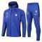 2020/21 Philadelphia 76ers Hoodie Blue Mens Soccer Training Suit(Jacket + Pants)