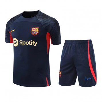 Barcelona Soccer Jersey + Short Replica Royal 2022/23 Mens
