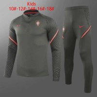 2020/21 Portugal Deep Green Soccer Training Suit Kids