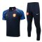 Netherlands Soccer Polo + Pants Replica Dark Blue 2022/23 Mens
