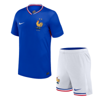 France Soccer Jersey + Short Replica Home Euro 2024 Mens