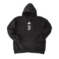 Juventus Soccer Sweatshirt Replica Black 2023/24 Mens (Hoodie)