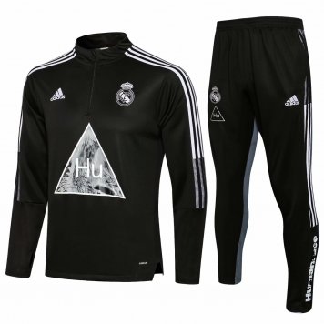 Real Madrid x Human Race Black Soccer Training Suit Mens 2021/22