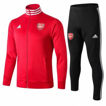 2019/20 Arsenal High Neck Red Mens Soccer Training Suit(Jacket + Pants)