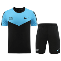 Customize Team Soccer Training Jersey Replica Blue&Black 2023/24 Mens