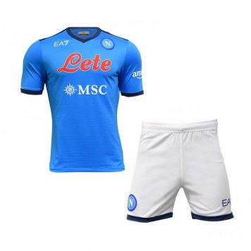 Napoli Soccer Jersey + Short Replica Home Youth 2021/22
