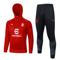 AC Milan Soccer Training Suit Replica Red 2023/24 Mens (Hoodie)