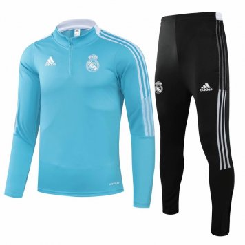2021/22 Real Madrid Blue Soccer Training Suit Mens