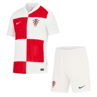 Croatia Soccer Jersey + Short Replica Home Euro 2024 Mens