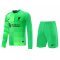 2021/22 Liverpool Goalkeeper Green LS Soccer Jersey Replica + Shorts Set Mens