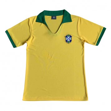 1957 Brazil Retro Home Mens Soccer Jersey Replica