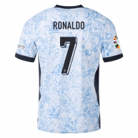 Portugal Soccer Jersey Replica Away Euro Player Version 2024 Mens (Ronaldo #7)