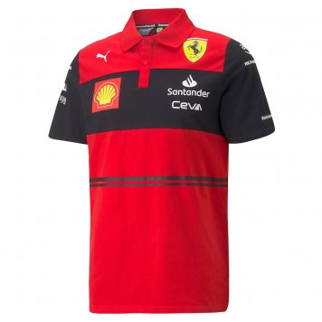 Scuderia Ferrari F1 Team Polo Jersey Red Mens 2022