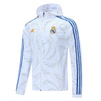2021/22 Real Madrid White Mens All Weather Windrunner Jacket