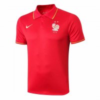 2019/20 France Red Mens Soccer Polo Jersey