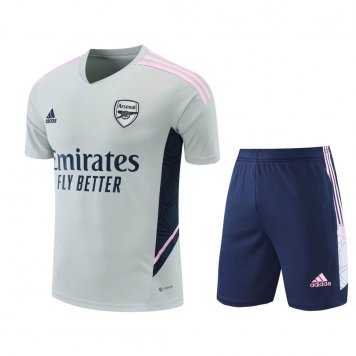 Arsenal Soccer Jersey + Short Replica Light Grey Mens 2022/23