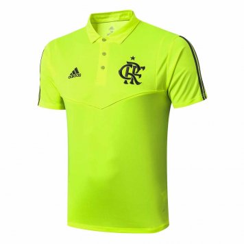 2019/20 Flamengo Yellow Mens Soccer Polo Jersey