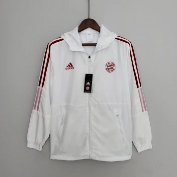 Bayern Munich Soccer Windrunner Jacket White Mens 2022/23