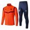 2019/20 Bayern Munich High Neck Orange Mens Soccer Training Suit(Jacket + Pants)
