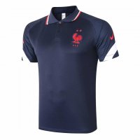 2020/21 France Navy Mens Soccer Polo Jersey