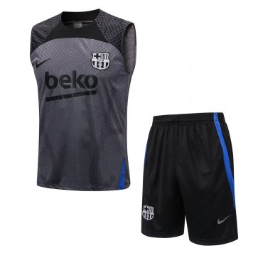 Barcelona Soccer Singlet + Short Replica Grey 2021/22 Men's