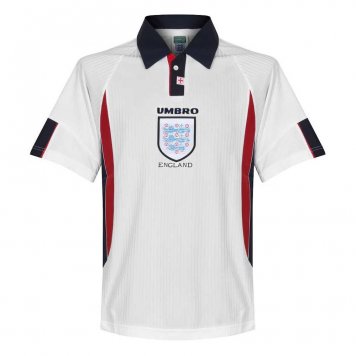 1998 England Retro Home Mens Soccer Jersey Replica