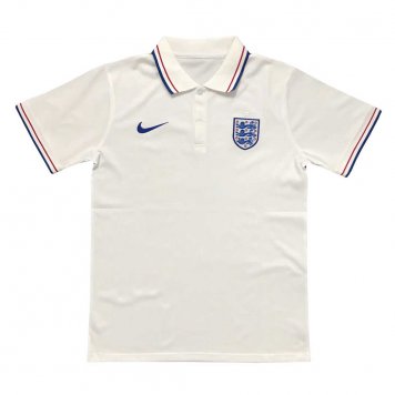 2020/21 England White Mens Soccer Polo Jersey