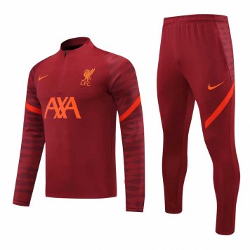 2021/22 Liverpool Burgundy Soccer Training Suit Mens