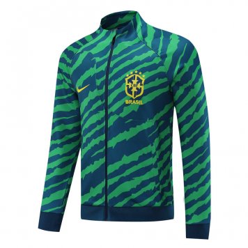 Brazil Green Soccer Jacket Replica 2022 Mens