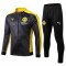 2019/20 Borussia Dortmund Black Mens Soccer Training Suit(Jacket + Pants)