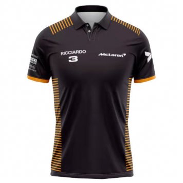 McLaren Lando Norris F1 Team Polo Shirt Purple Mens 2022