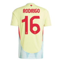 Spain Soccer Jersey Replica Away Euro 2024 Mens (RODRIGO #16)
