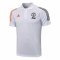 2021/22 Manchester United White Soccer Polo Jersey Mens