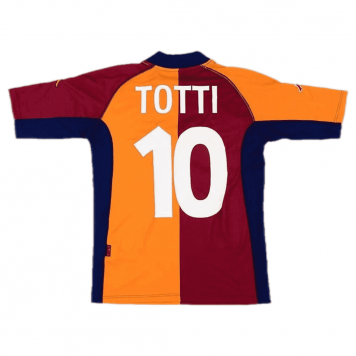 AS Roma Soccer Jersey Replica Third Away 2001/2002 Mens (Retro Totti #10)