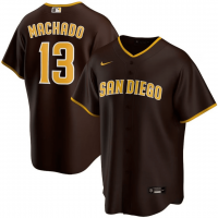 San Diego Padres Alternate Replica Player Jersey Brown 2023/24 Mens (Manny Machado #13)