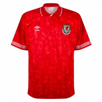 Wales Soccer Jersey Replica Retro Home Mens 1991