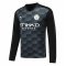 2020/21 Manchester City Goalkeeper Black Long Sleeve Mens Soccer Jersey Replica