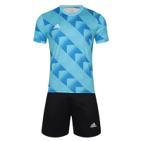 Customize Team Soccer Jersey + Short Replica Blue 728