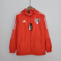 Sao Paulo FC Soccer Windrunner Jacket Red Mens 2022/23