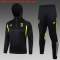 Juventus Soccer Sweatshirt + Pants Replica Black 2023/24 Youth (Hoodie)