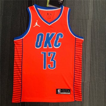 2021 Oklahoma City Thunder Orange Men's Swingman Jersey