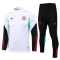 Manchester United Soccer Zipper Sweatshirt + Pants Replica White 2023/24 Youth