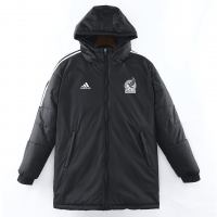 Mexico Cotton Winter Soccer Jacket Black 2023/24 Mens