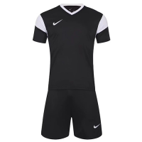NK-761 Customize Team Soccer Jersey + Short Replica Black