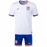USMNT Soccer Jersey + Short Replica Home Copa America 2024 Youth